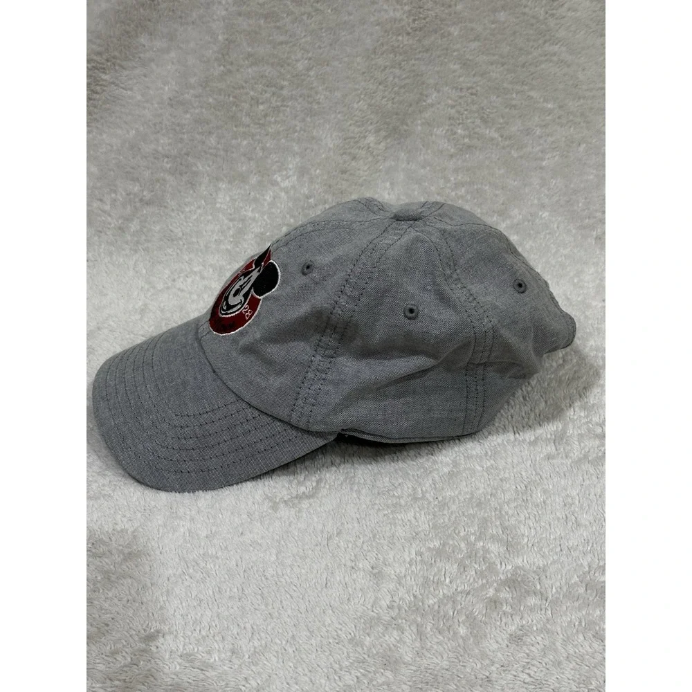 DISNEY Mickey Mouse Gray Cap‎ Hat Adjustable Strap OSFM RN 115665